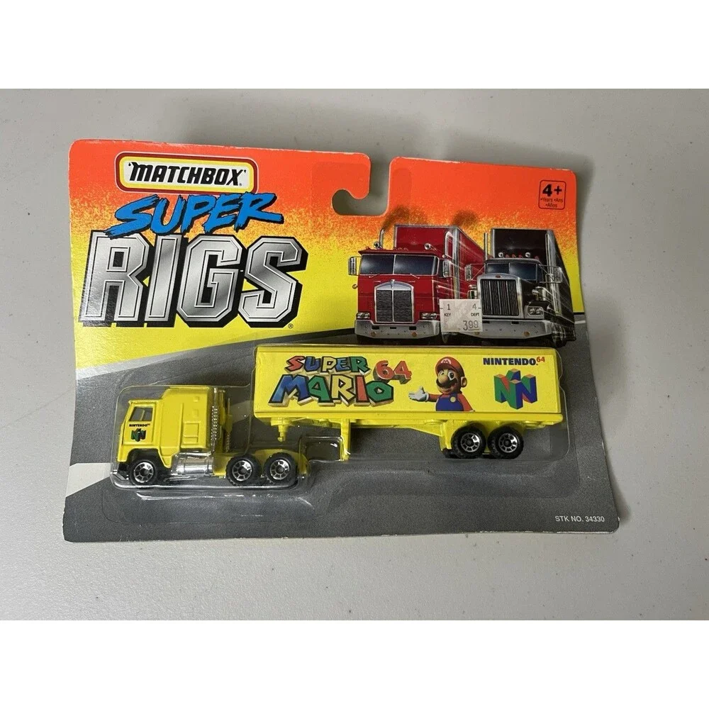 Vtg 1996 Matchbox Super Rigs #34330 Nintendo 64 Super Mario Semi Trailer